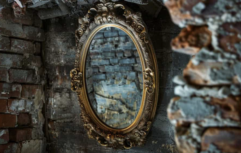 A broken mirror