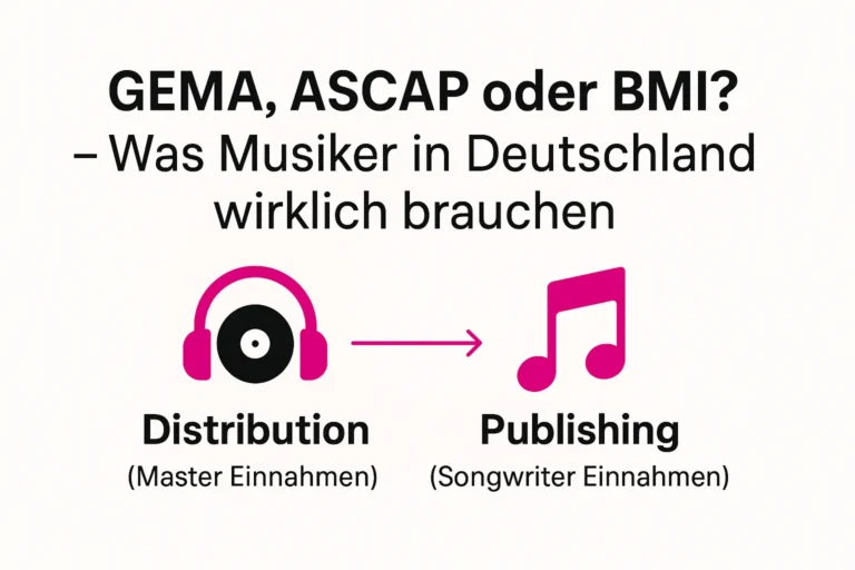 GEMA, ASCAP oder BMI? – Was Musiker in Deutschland wirklich brauchen